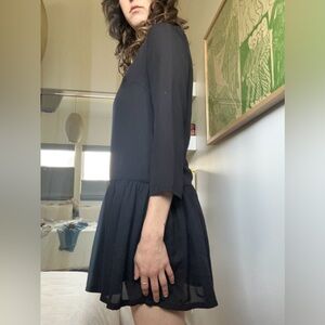 Babydoll dress with three-quarter sleeves
